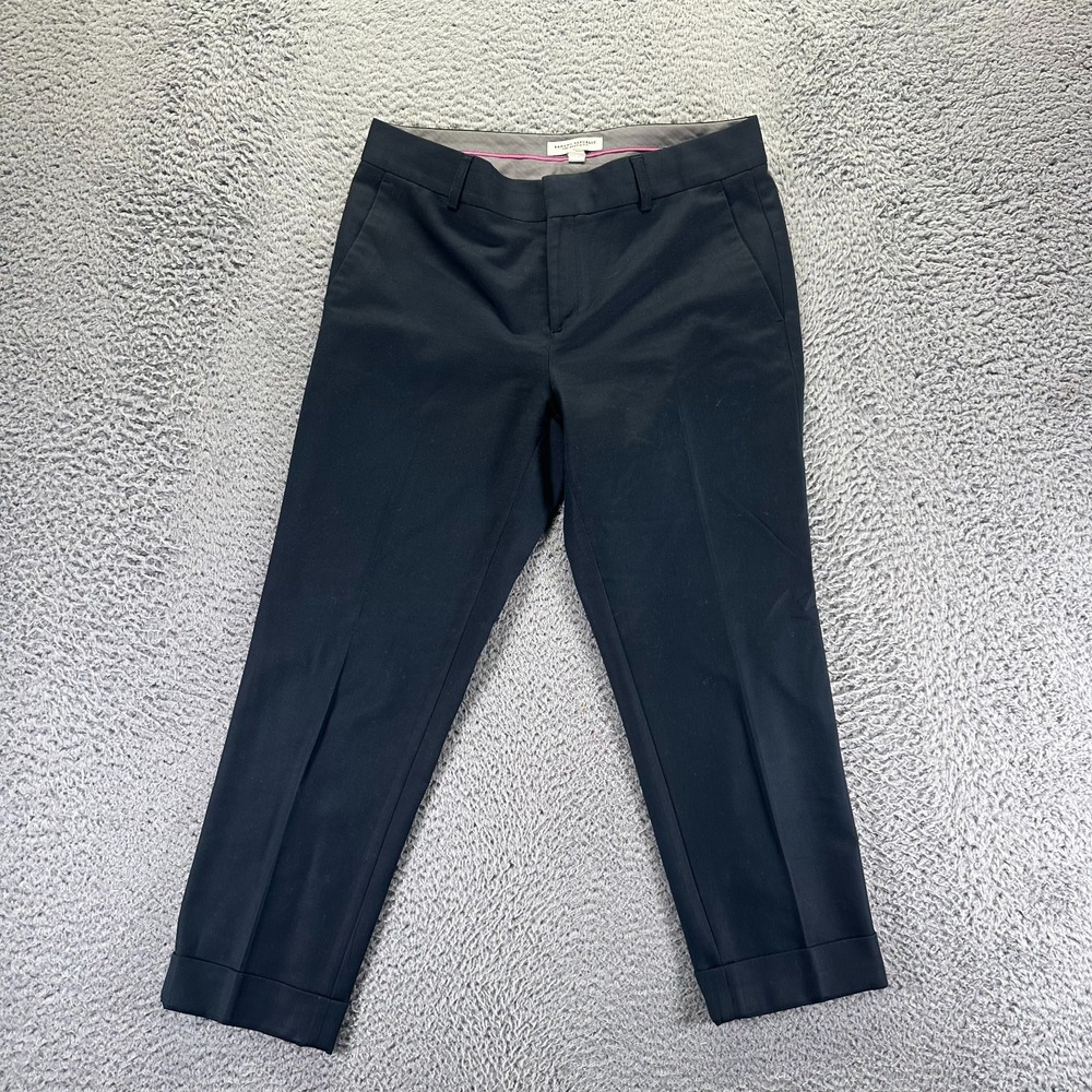 Banana Republic Pant Womens 8 Blue Cotton Dress Straight Formal Business Career